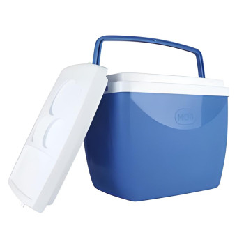 Caixa Térmica Azul 18 Litros Com Alça - Mor