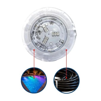 Lampada Piscina Power Led 6w C/Cabo 10m LXP RGB  Luxpool