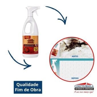 Limpa Bolor De Qualquer Superfície - Fim De Obra