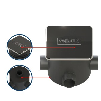 Caixa de Passagem para Refletores Conexão Elétrica Tholz