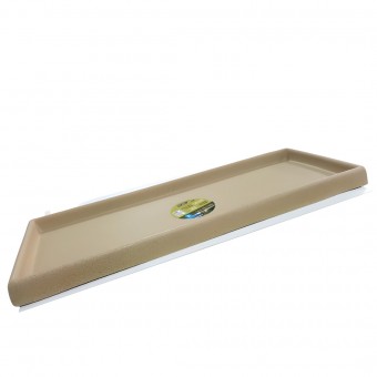 Prato Retangular Para Vaso De Plantas 80cm Cor Bege - Afort