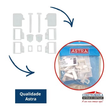 Kit Fixação P/ Assento Almofadado TPKPFU BR1 Branco - Astra
