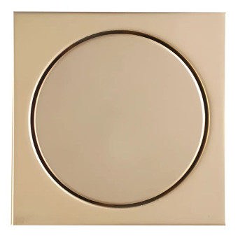 Ralo Inox 12,5x12,5 Elegance Ouro Matte Aço 304 - Mozaik