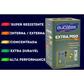 Tinta Piso 18Lts Verde Fosco - Eucatex