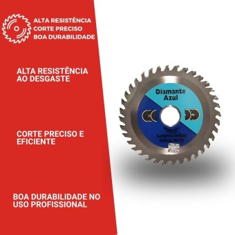 Disco De Serra Com Videa 36 Dentes 4. 3/8- Diamante Azul