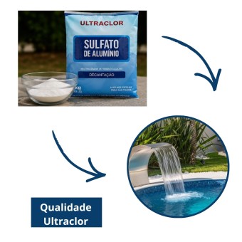 Sulfato de Alumínio 2kg Tratamento Piscina Ultraclor