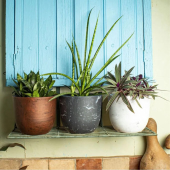 Vaso Para Plantas Redondo Concept Aço Corten N1 VCRAC1- Japi