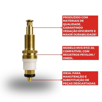 Reparo Para Registro MVS R7/20,5 Pevilon / Oneel- Jr Metais