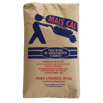 Cal Hidratada 20 Kg - Mais Cal