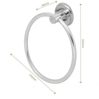 Porta Toalha Redondo/Argola Jr - Metais