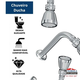 Chuveiro Ducha Com Articulador Parede Metal 3000 C53 - Fani