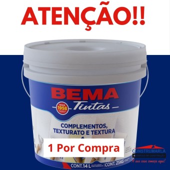 Massa Corrida 25kg Balde Para Acabamento Parede Interna Bema