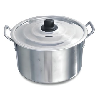 Panela Caçarola Alça Interiça Alumínio N°40 15,50l - Carola Cor:Cinza