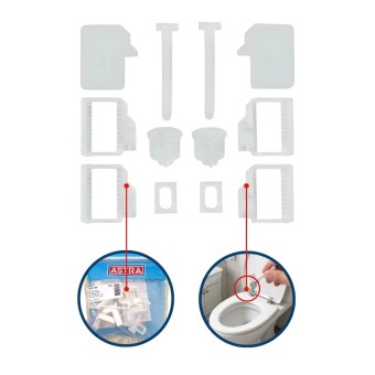 Kit Fixação P/ Assento Almofadado TPKPFU BR1 Branco - Astra