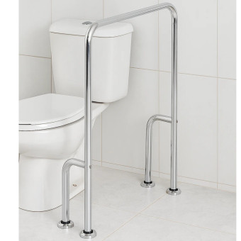 Barra de Apoio Inox em U 1 1/4  Para Sanitário  - Kelly