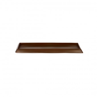 Prato Retangular Para Vaso De Plantas 80cm Cor Café - Afort