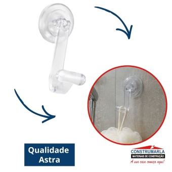 Cabide Com Ventosa Transparente AV/CAB - Astra