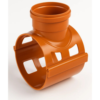 Selim Coletor Esgoto C/ Trava 90° DN150x100 Corr Plastik