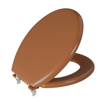 Assento Sanitário Oval Almofadado Caramelo CM2 TPK/AS - Astra
