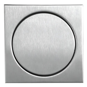 Ralo Inox  17,5x17,5 Elegance Escovado  Aço 304 - Mozaik