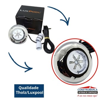 Lampada Piscina Power Led 9w RGB LXP Inox Luxpool