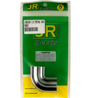Joelho 1/2x90 Metal Cromado - Jr Metais