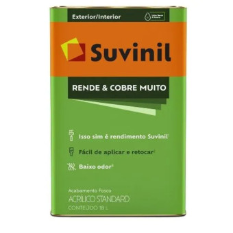 Tinta Acrílica Rende Muito Fosco Harmonia 18 L- Suvinil Harmonia