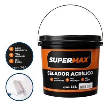 Selador Acrílico 14 Litros Interno e Externo Supermax
