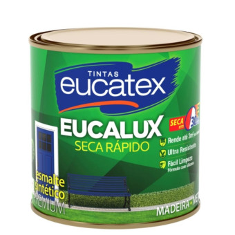 Tinta Esmalte Cor Preto Brilhante 225ml - Eucatex
