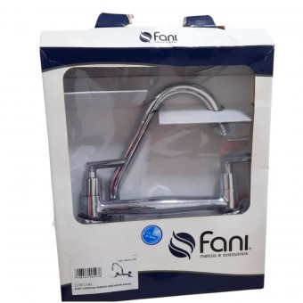 Torneira Misturadora Cromada De Parede 1258 C182 - Fani