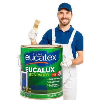 Esmalte Sintético Premium 3,6 L Preto Fosco - Eucatex