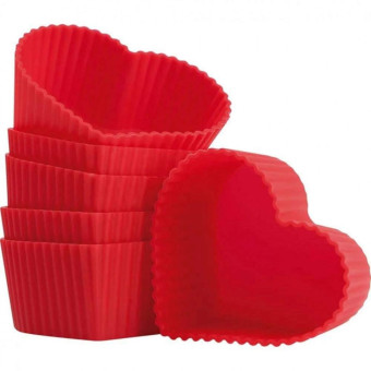 Assadeira Cupcake e Muffin Coração - Mor