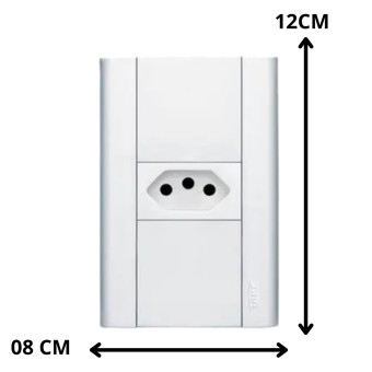 Tomada 2P+T 20A - 250V - 3898 - Modulare - Fame