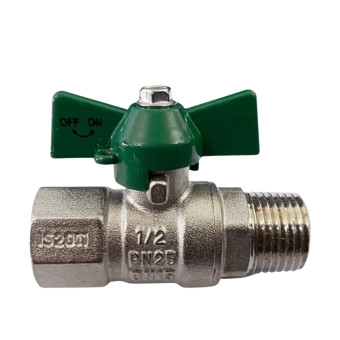 Registro Esfera Borboleta MXF Para Hidrômetro 1/2 - Italy