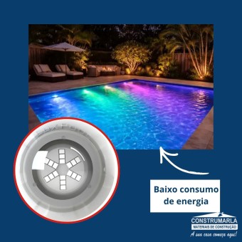 Lampada Pisc Power Led 9w RGB LXP Ilumina 16m² Luxpool