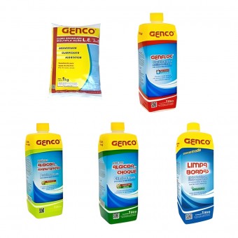Kit Tratamento E Limpeza De Piscina 1 Litro - Genco