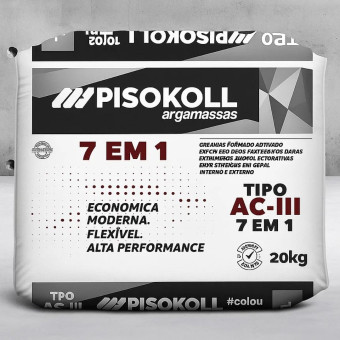 Argamassa AC III Int/Ext 7 Em 1 Cinza -  Pisokoll