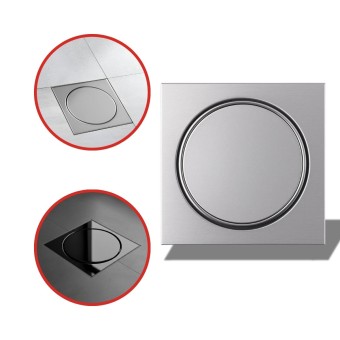 Ralo Inox 12,5 x 12,5  Select Grelha Com Caixilho - Mozaik