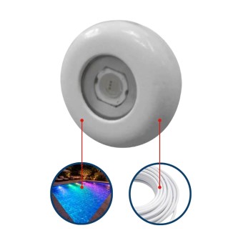 Lampada Piscina Power Led 4,5w Cabo10m RGB Essential Luxpool