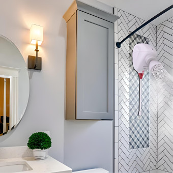 Chuveiro Move Eletrônico 5500W 127V Branco Zagonel Cor:Branco