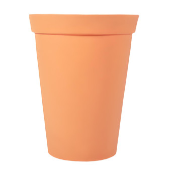 Vaso Plantas Cônico c/ Borda Atenas 66 Cm Terracota - Afort