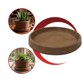 Prato Redondo Para Vaso de Plantas 35 Macchiato  - Japi