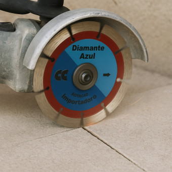 Disco Esmerilhadeira Porcelanato 115mm Segmentado Vermelho