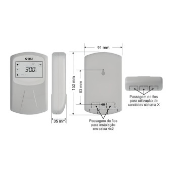 Controle Digital De Temperatura Mmz1195n-220vca - Tholz Voltagem:220VCA