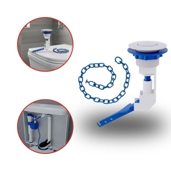 Botão Acionador Superior Universal ABS Cx Acoplada- Blukit