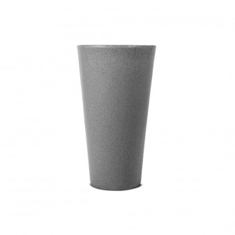 Vaso Para Plantas Aldora Cônico 66cm Cor Pedra - Afort