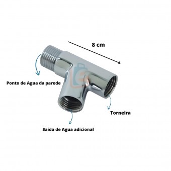 Junção para Filtro Y 1/2x45° CR -  JR METAIS