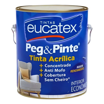 Tinta Acrilica Peg e Pinte 3,6 Branco Neve - Eucatex