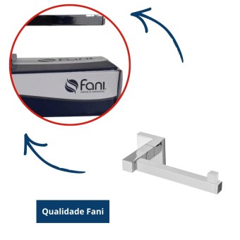 Papeleira Sem Cobertura Cromada Metal 4300 C120 - Fani