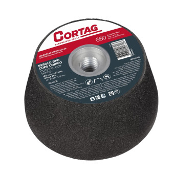 Rebolo Tipo Copo Conico 100mmx50mm G120  - Cortag